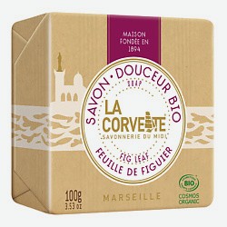 Мыло органическое для лица и тела Лист инжира Marseille Fig Leaf Soap