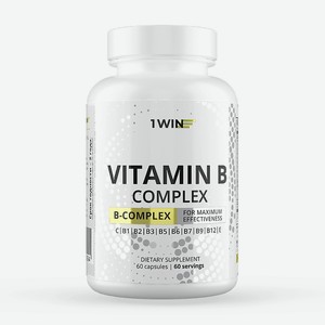 1WIN Витамины группы В Vitamin B Complex, 60 капсул