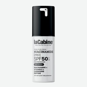 LACABINE Солнцезащитный крем-флюид для лица с ниацинамидом FLUID NIACINAMIDE PRO LIGHT SPF50, 1 шт.