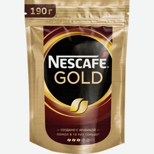 Кофе растворимый Нескафе/Nescafe Голд (Gold) 190 г