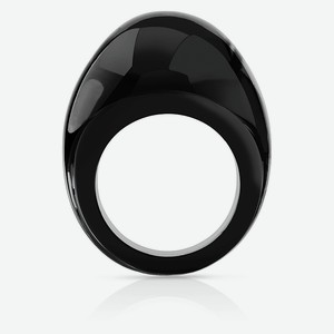 LALIQUE Кольцо-Кабошон Noir (черный), размер 54