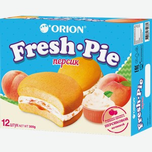 Пирожное бисквитное Fresh Pie Персик 300г