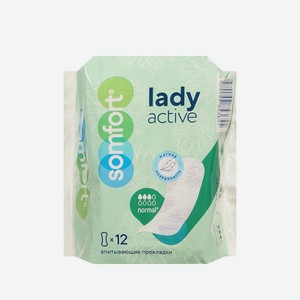 Женские прокладки Somfort Lady active Normal 12шт