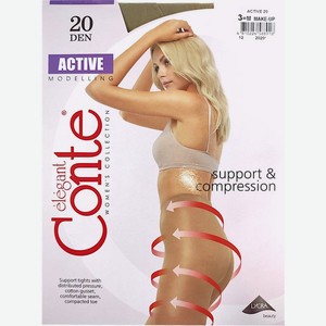 Колготки Conte Elegant Active 20 den make-up размер 3, 1 шт