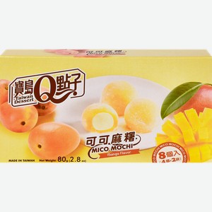Кондитерское изделие QIDEA Какао-моти с манго, 80г