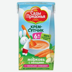Пюре «Сады Придонья» морковь кабачок картофель с овсяными сливками с 6 мес., 125 г