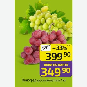 Виноград красный/светлый, 1 кг