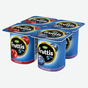 Йогуртный продукт густой ложковый Fruttis вишня-черника 5%,115 г