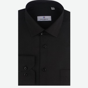 DS001T-10 Рубашка муж. с дл.рук черн.41-42