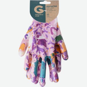 Перчатки GIARDINO CLUB полиэстер с нитрил покрытием размер M, L GVGL10-1, Китай