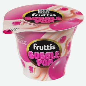 Йогурт Fruttis со вкусом Бабл-Гам и желейными шариками 4.4%, 180г, 180 г