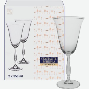 Набор фужеров для вина CRYSTALITE BOHEMIA Fregata/Antik 350мл, Арт. 58370, 2шт