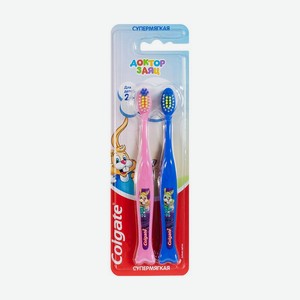 З/щетка Colgate д/детей 2+ супермягк 2шт