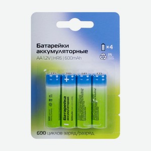 Батарейки аккумуляторные,4 шт,тип:аа ИМП