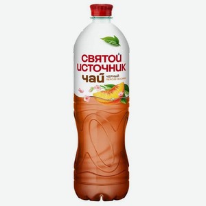 Холодный чёрный чай Святой Источник персик-жасмин, 1л
