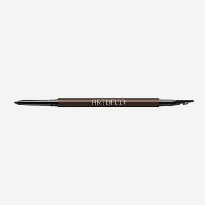 ARTDECO Карандаш для бровей ультратонкий с щеточкой, № 12 deep brunette, 0,09 г