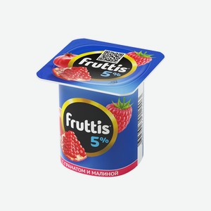 БЗМЖ Продукт йогуртн пастер Fruttis слив лак 5% гранат/малин
