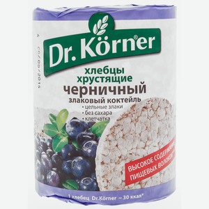 Хлебцы Dr.Korner злаковый коктейль с черникой 100г