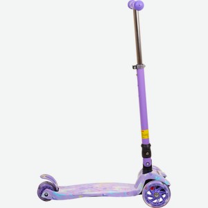 Самокат ACTIWELL Складной трехколесный с принтом,высота руля 66-90см,вес до 4 ACT-S03, Китай