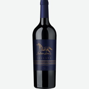 Вино Sellata Primitivo красное полусухое 13% 0.75л, 750 мл