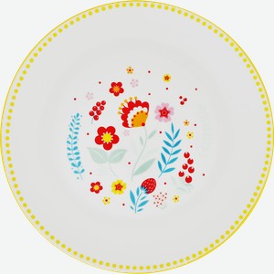 Тарелка десертная HOMECLUB Жар-птица, 19см, фарфор, Арт. YL259190