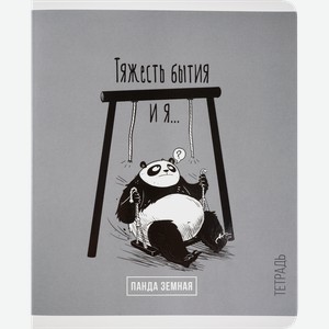 Тетрадь ФЕНИКС+ Панда-вайб, А5+, 48 листов, мягкий переплет, Арт. 70928