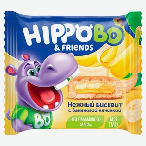 Пирожное Hippo Bondi & Friends бисквитное с банановой начинкой, 32 г
