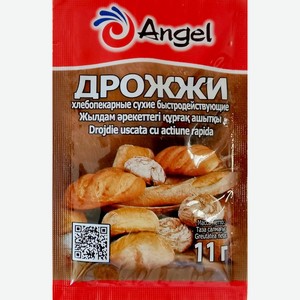 Дрожжи Angel сухие быстродействующие 11г, 11 г