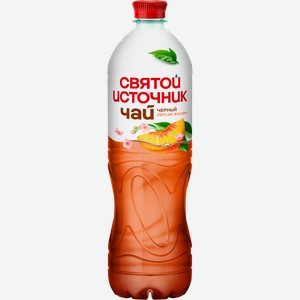 Чай холодный черный СВЯТОЙ ИСТОЧНИК Персик-жасмин, 1л