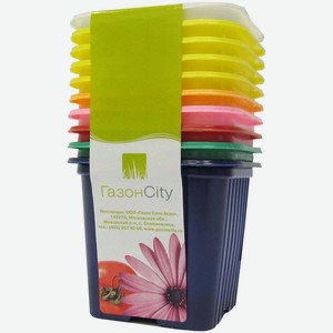 Горшок для рассады Газонcity квадратный технический 7х7х6.5см, 210мл