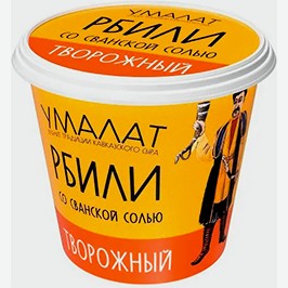 Сыр Творожный Умалат Рбили, Со Сванской Солью, С Аджикой, 60% 130 Г