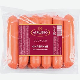 Сосиски Филейные, Атяшево, 600 Г