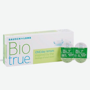 BIOTRUE® ONEday — однодневные контактные линзы, -5.00 / 8.6 / 14.2 / 30 шт.