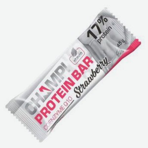 Батончик протеиновый Champ! Клубничный 45 г