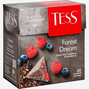 Чай чёрный Tess Лесной сон (Forest Dream) в пирамидках 20 шт. х 1.8 г