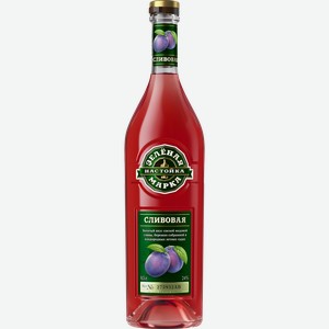 Настойка ЗЕЛЕНАЯ МАРКА Сливовая 24%, сладкая, 0.5л