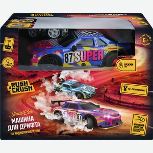 Игрушка RUSH&CRUSH Машина для дрифта на радиоуправлении со световыми эффектами, Арт. 902106270