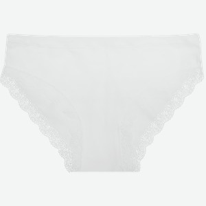 Трусы женские ATTO слипы с кружевом, белые, Арт. AW25201-10