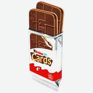 Шоколадное печенье Kinder Cards 25,6 г