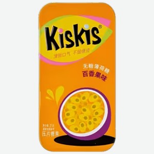 Конфеты Kiskis мятные маракуя без сахара 21 г
