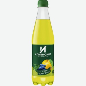 Напиток Ильинские Лимонады Слива-Жимолость газированный 0.48л