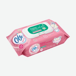Влажные салфетки для детей, Cotte, 130 шт.