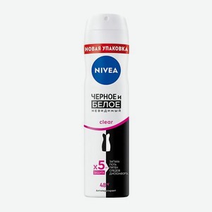 Антиперспирант Невидимая защита для черного и белого NIVEA Clear 150мл 130 г