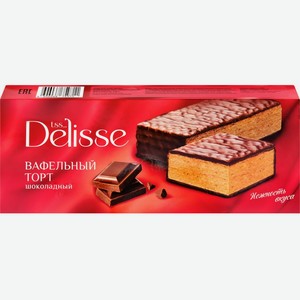Торт вафельный DELISSE Шоколадный, Россия, 200 г
