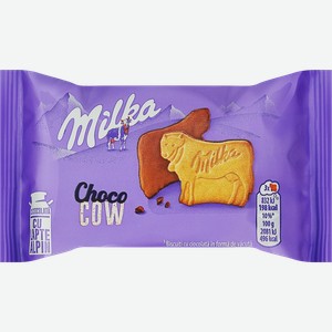 Печенье MILKA Чоко Коу, покрытое молочным шоколадом, 40г