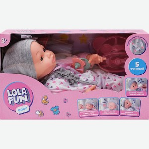 Набор игровой LOLA FUN Кукла-пупс интерактивная, со звуковыми эффектами, Арт. 78058
