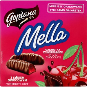 Мармелад JUTRZENKA Mella в шоколаде со вкусом вишни, 190г