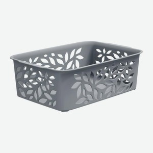 Корзинка для хранения Полимербыт серый 1.2л 187*127*62см