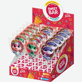 Карамель Леденцовая Свит Бар, Фигурная На Палочке, 15 Г