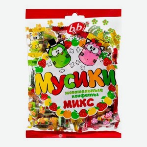 Конфеты жевательные Ассорти Мусики 180г 180 г